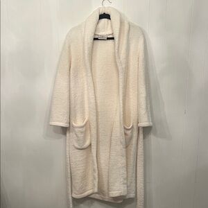 Kashwere Robe in a soft cream color